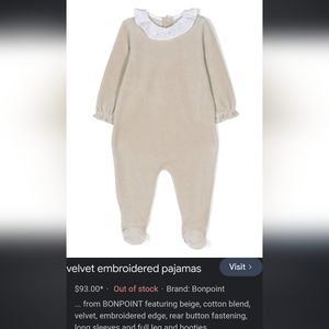 Bonpoint star footed pajama